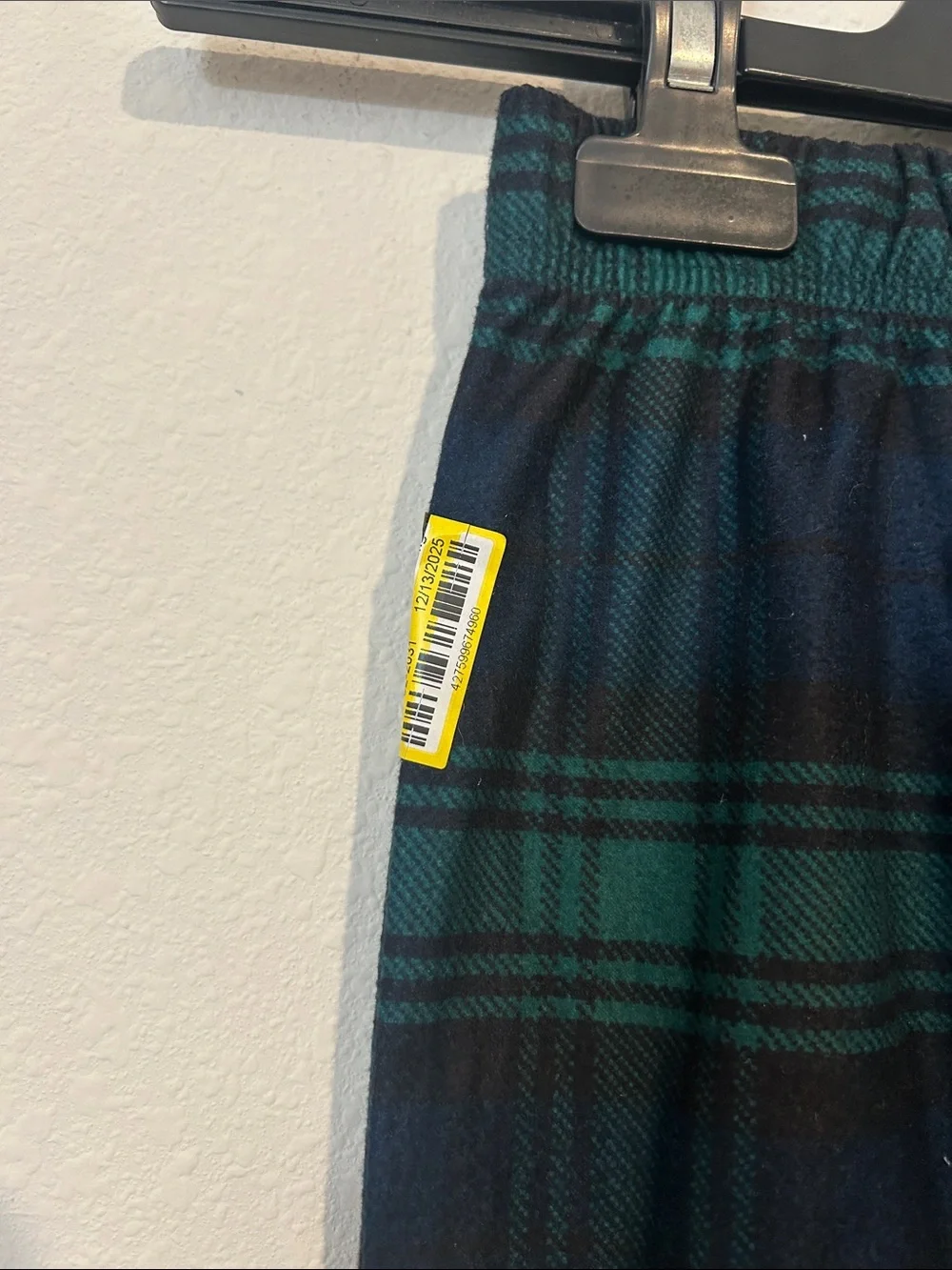 Wondershop Boys Plaid Flannel Pajama Set - Navy & Green